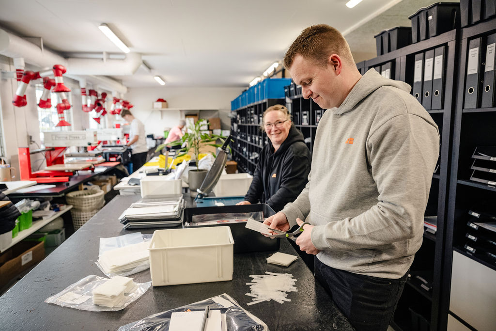 Præsendo lager og showroom